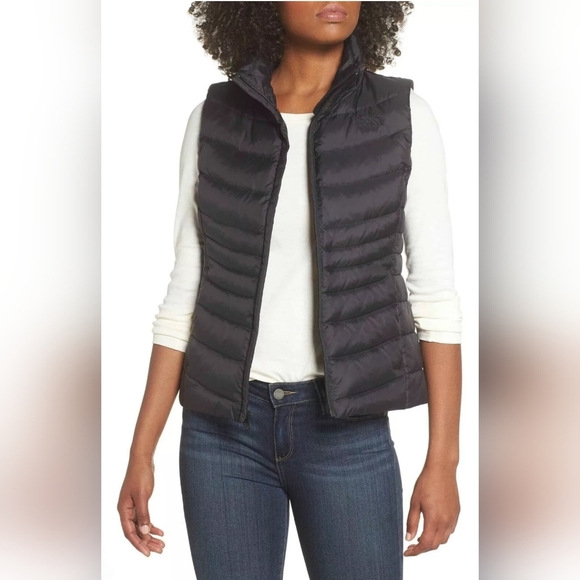 The North Face‎ WOMENS tnf BLACK Aconcagua II VEST Jacket COAT Goose Down Size S - Picture 1 of 12